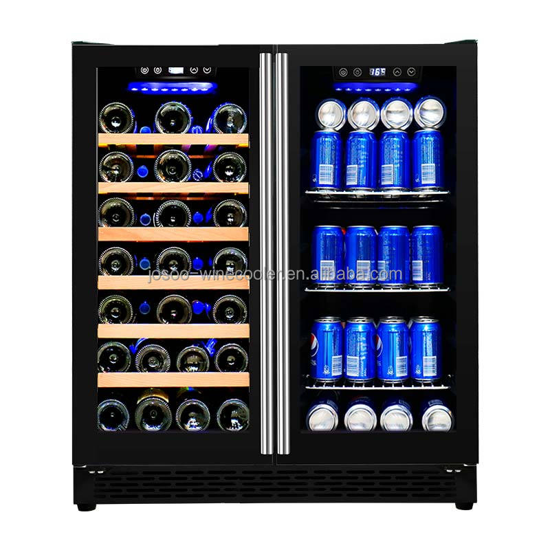 Wine Beer Fridge Cabinet - 120V 66 Bottles Wine and Beverage