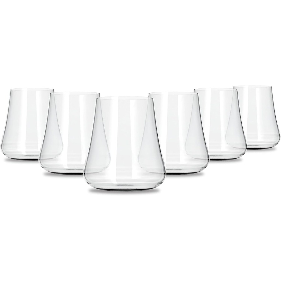 Wine Beer The Whiskey - Stemless Crystal Wine Glasses Set of