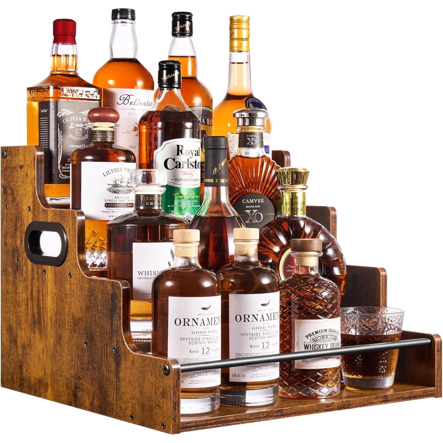 Wine Beer And Liquor - Liquor Bottle Display Shelf, Coffee Syrup