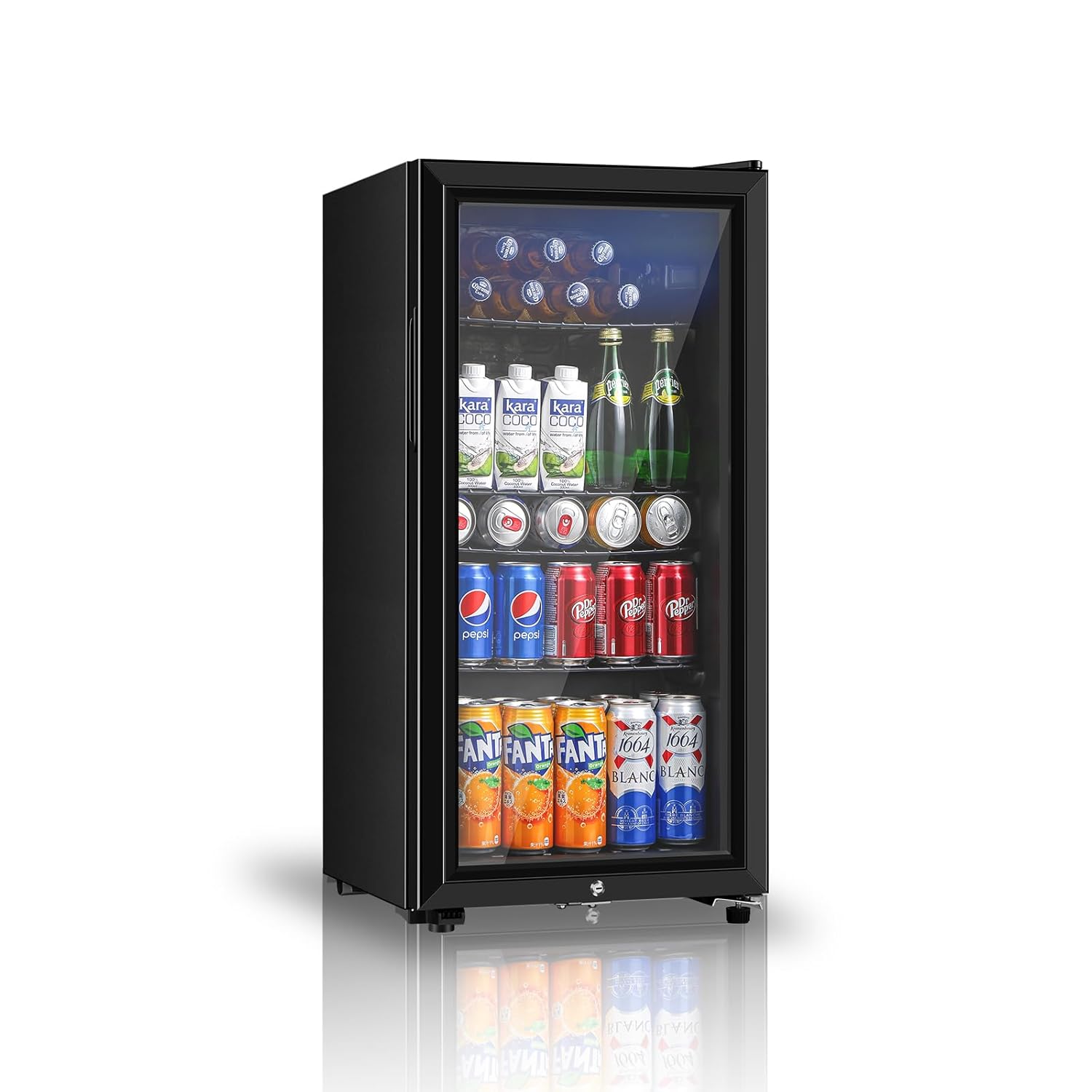 Wine Beer Cooler - Beverage Refrigerator, 3.2 Cu.ft Mini Fridge