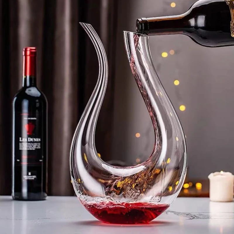 Wine Beer And Liquor - 1500ML Big Decanter Handmade Crystal Red