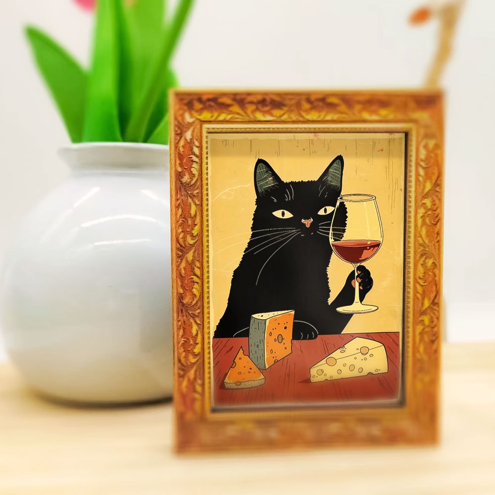 1 elegant black cat fridge mag - Wine Beer Cooler recensie en prijs