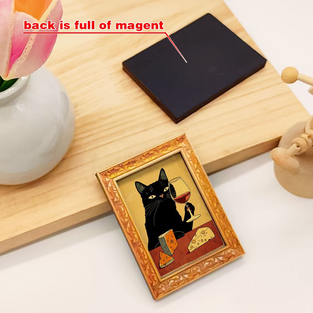 1 elegant black cat fridge mag - Wine Beer Cooler recensie en prijs