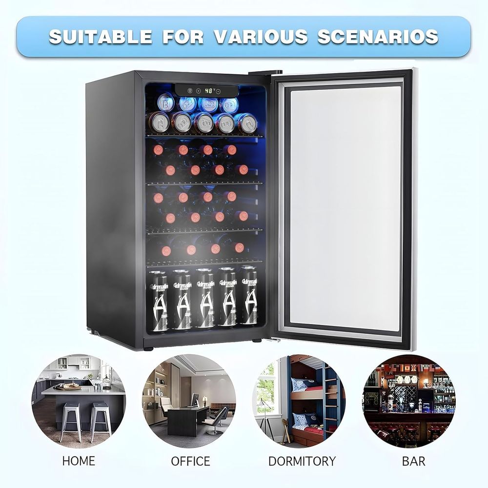 26 Bottle 130 Can Wine Cooler  - Wine Beer Fridge Cabinet recensie en prijs