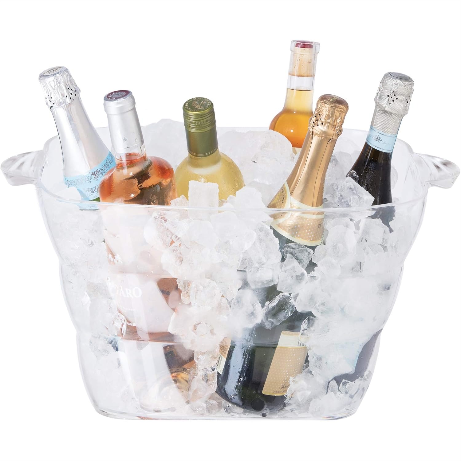 Clear Acrylic Party Tub with H - Wine Beer Images recensie en prijs