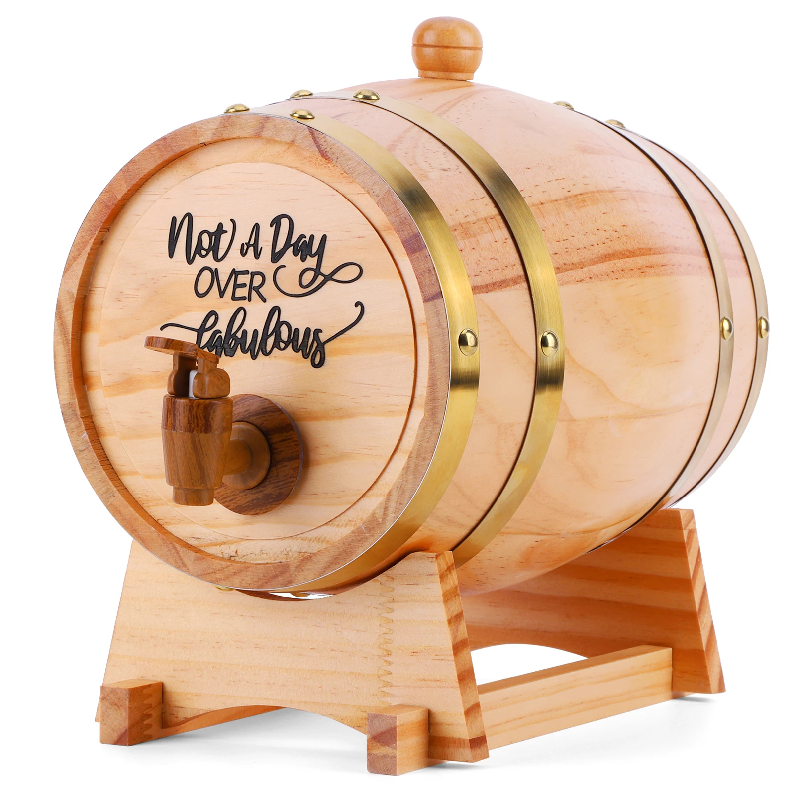 3L Wooden Whiskey Barrel with  - Wine Beer The Whiskey recensie en prijs