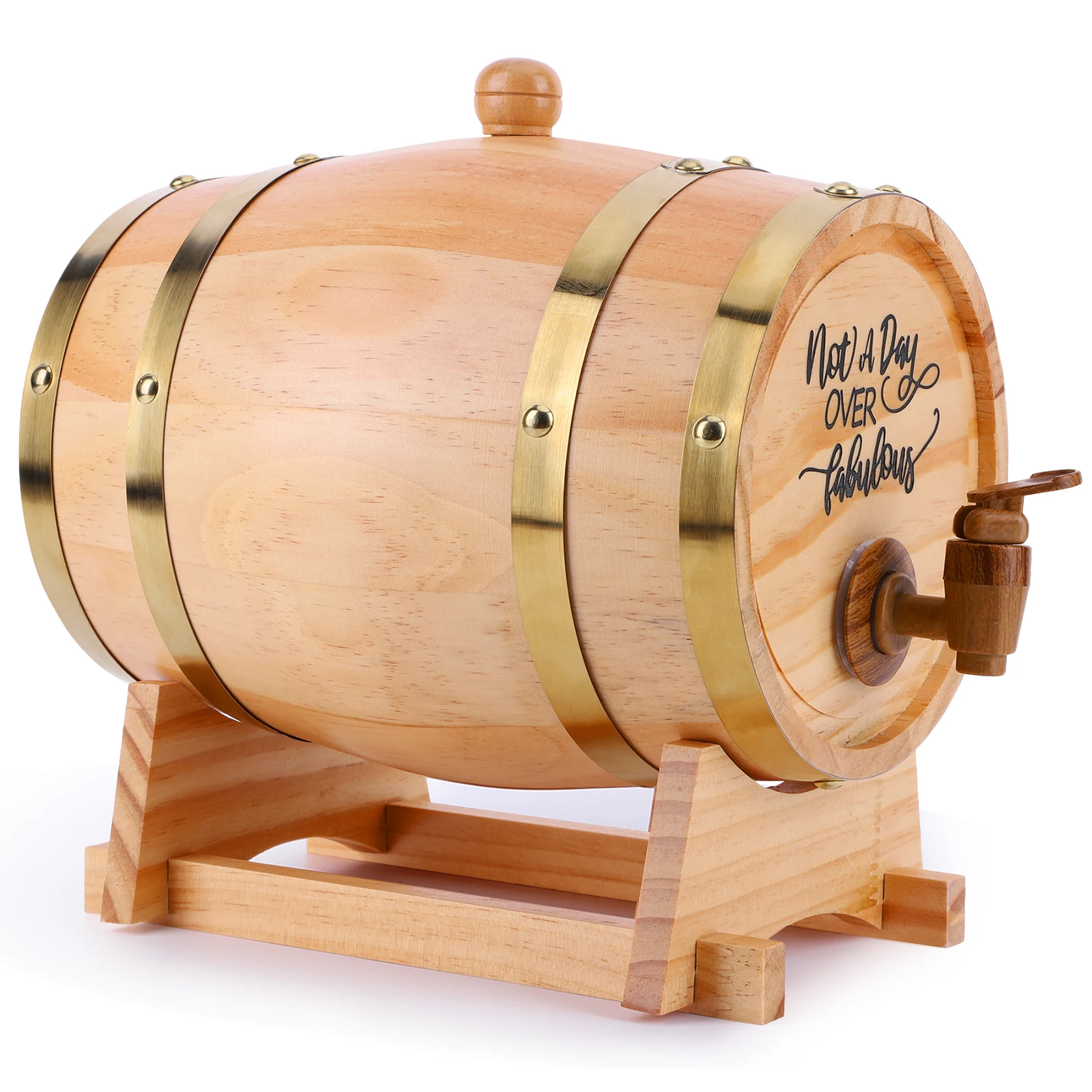 3L Wooden Whiskey Barrel with  - Wine Beer The Whiskey recensie en prijs