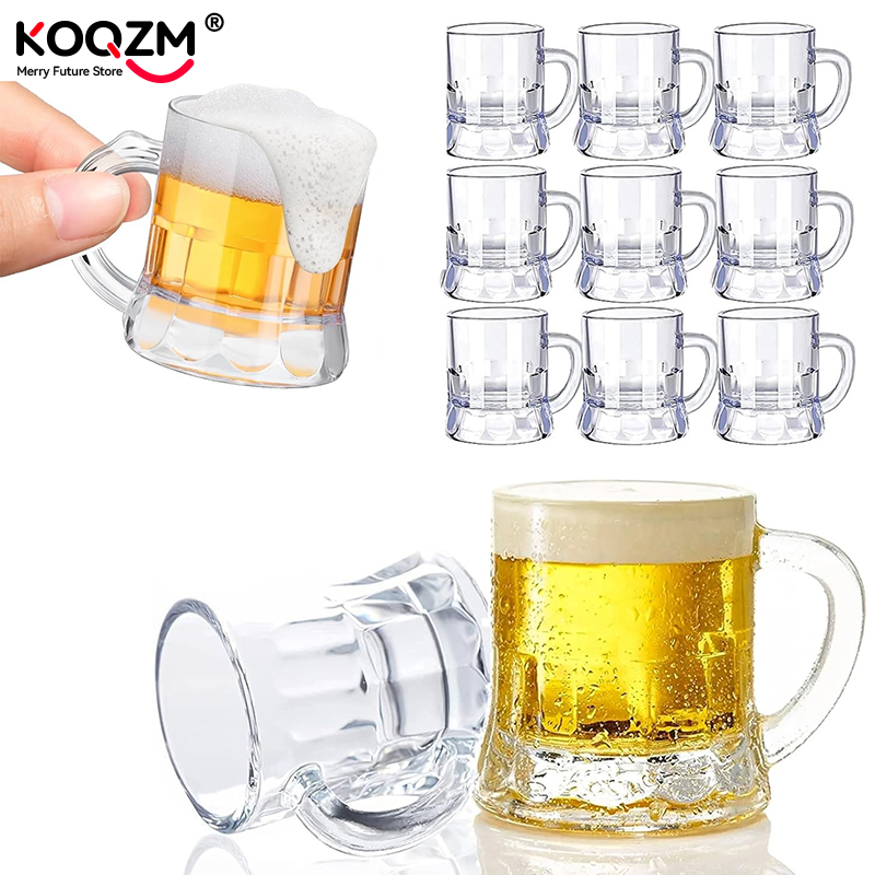 1oz Clear Beer Glasses Mini Pl - Beer Mug Handled recensie en prijs