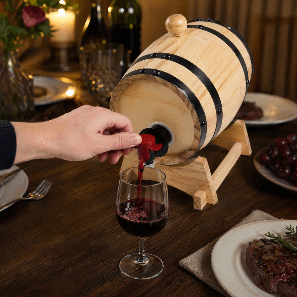 7 piece Vintage Pine Wood Wine - Wine Beer The Whiskey recensie en prijs