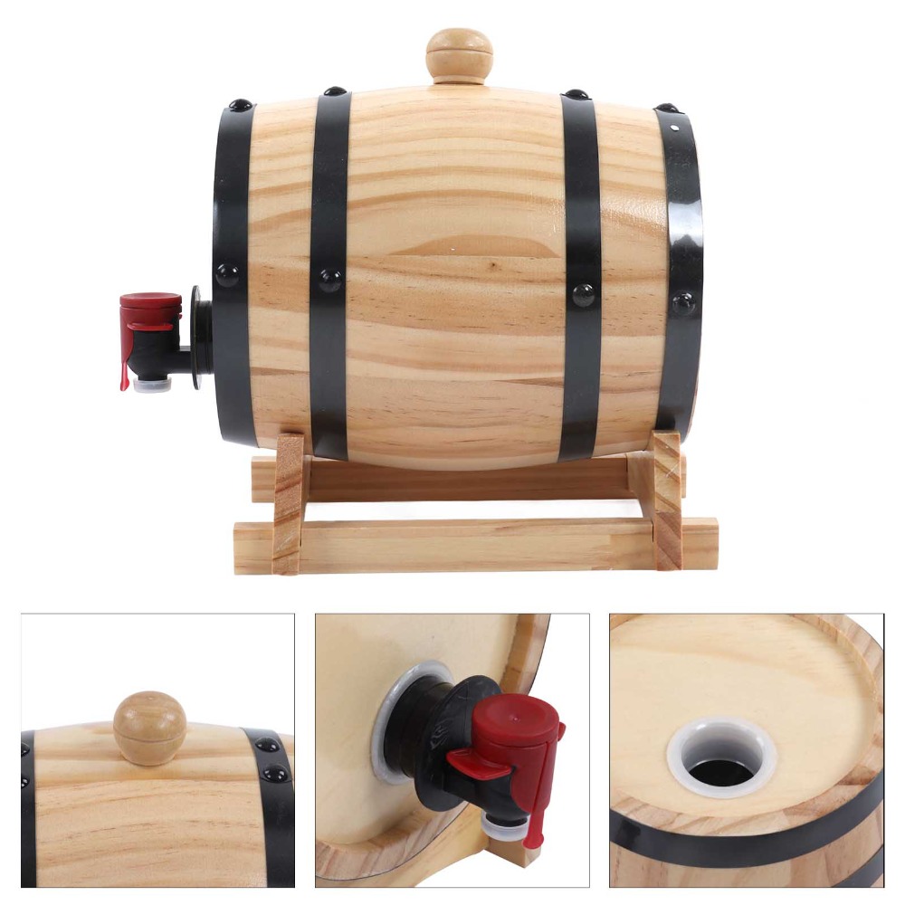 7 piece Vintage Pine Wood Wine - Wine Beer The Whiskey recensie en prijs