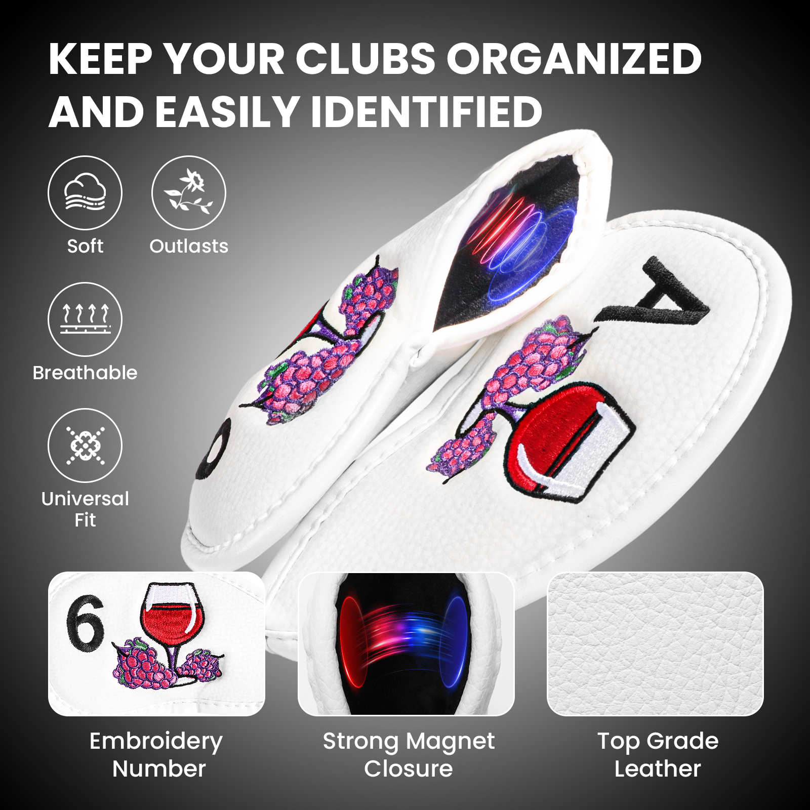 Magnetic Golf Club Head Covers - Wine & Beer Unlimited Spirits Photos recensie en prijs