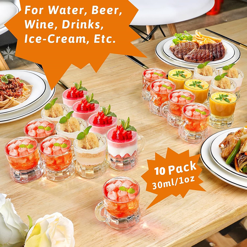 ●5/10PCS 30ml Beer Cup Small H - Beer Mug Handled recensie en prijs