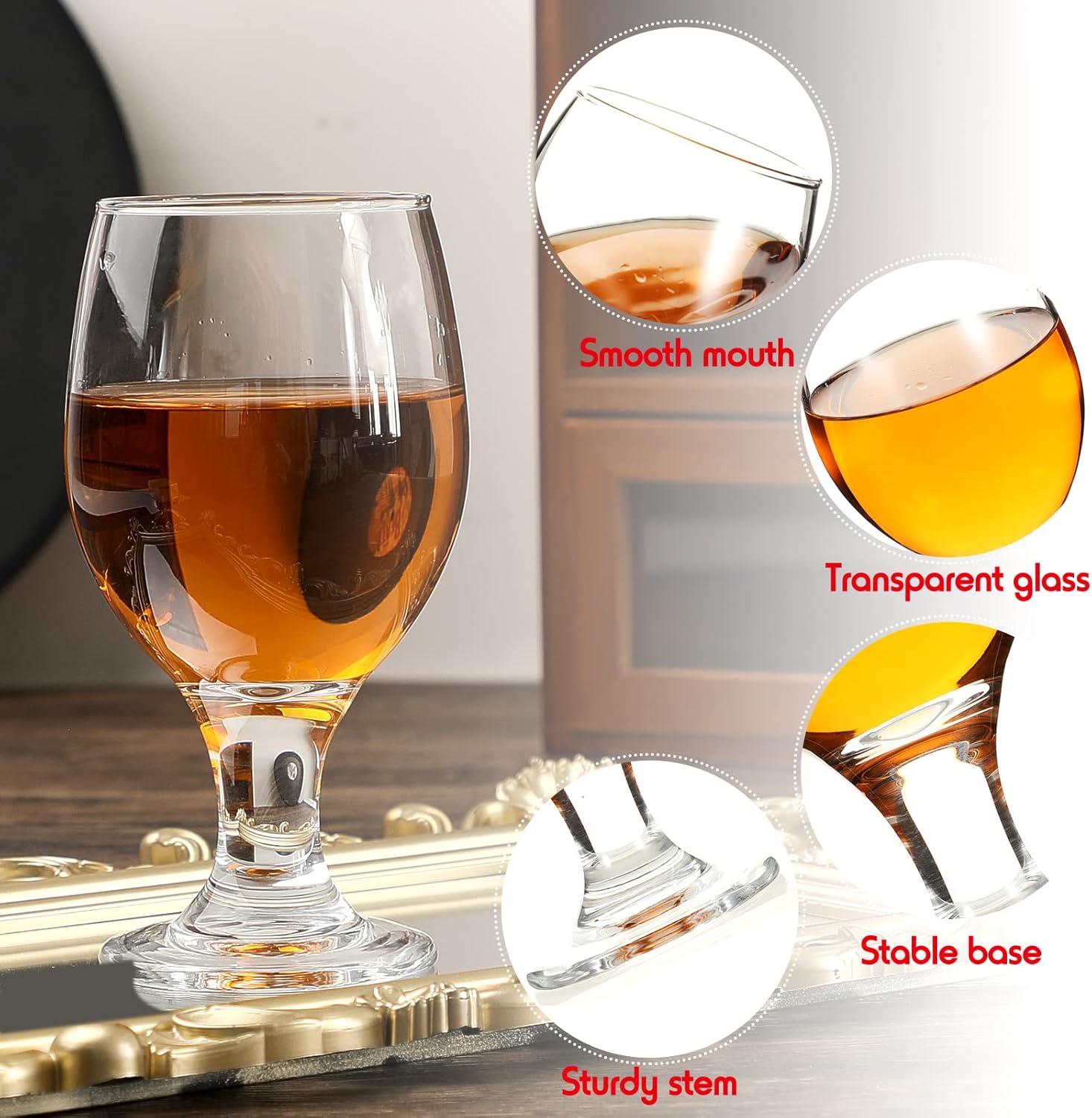 12 Crystal Stemmed Water Glass - Wine Beer Images recensie en prijs
