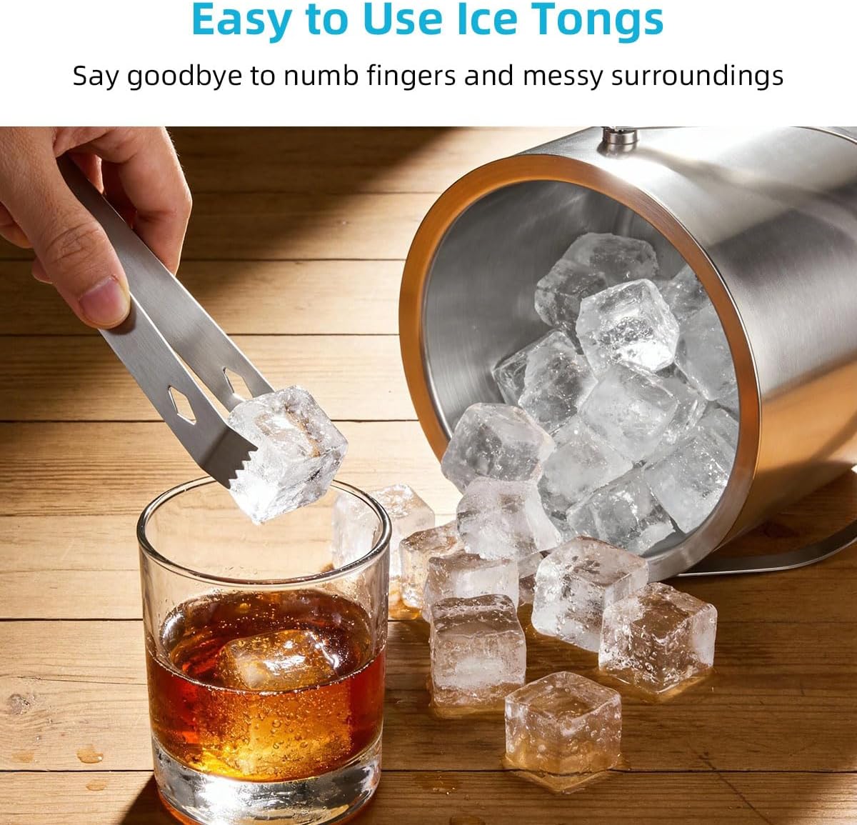 Stainless Steel Ice Bucket - 3 - Wine Beer Images recensie en prijs