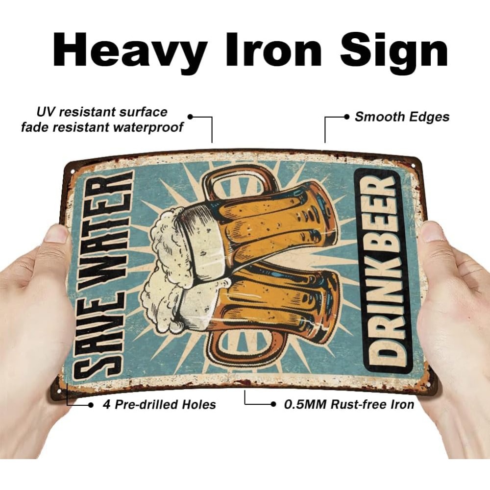 1 pc Beer Metal Sign Bar Tin S - Wine Beer And Liquor recensie en prijs