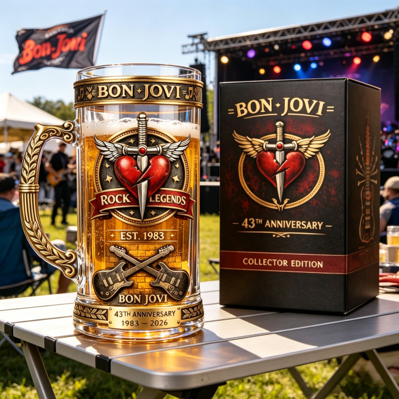 Bon Jovi Rock Legend Themed Be - Beer Mug Handled recensie en prijs