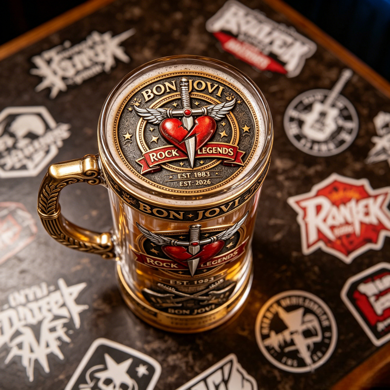 Bon Jovi Rock Legend Themed Be - Beer Mug Handled recensie en prijs
