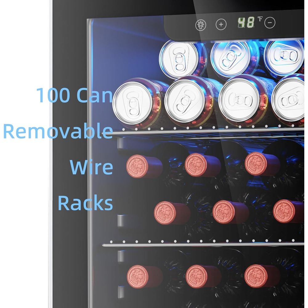 26 Bottle 130 Can Wine Cooler  - Wine Beer Fridge Cabinet recensie en prijs