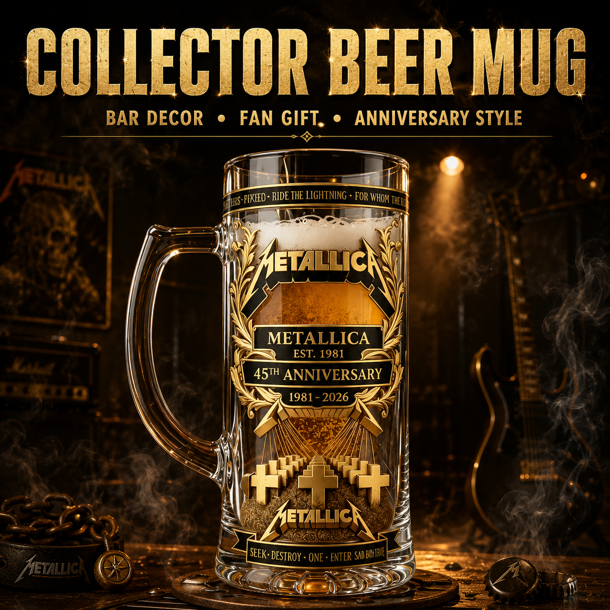 Metallica Est.1981 Beer Stein  - Beer Mug Handled recensie en prijs