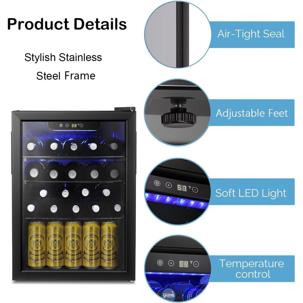 16 Bottle Wine Cooler Cabinet  - Wine Beer Fridge Cabinet recensie en prijs