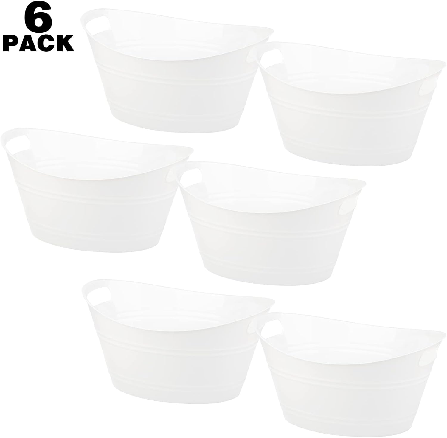 6 Pack Plastic Oval Storage Tu - Wine Beer Images recensie en prijs