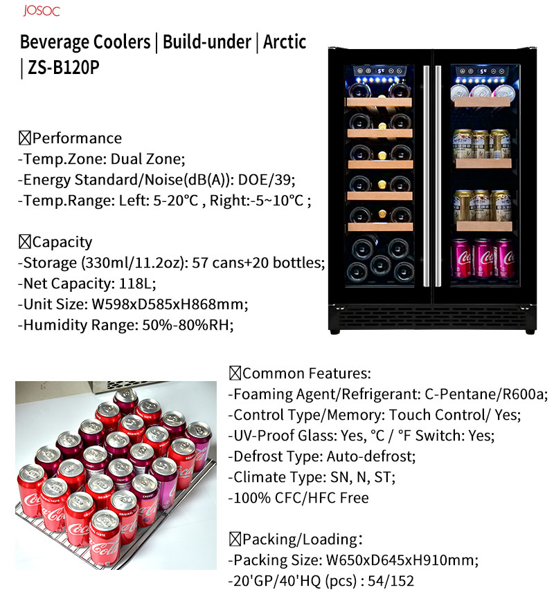 Double Door Undercounter Wine  - Wine Beer Fridge Cabinet recensie en prijs