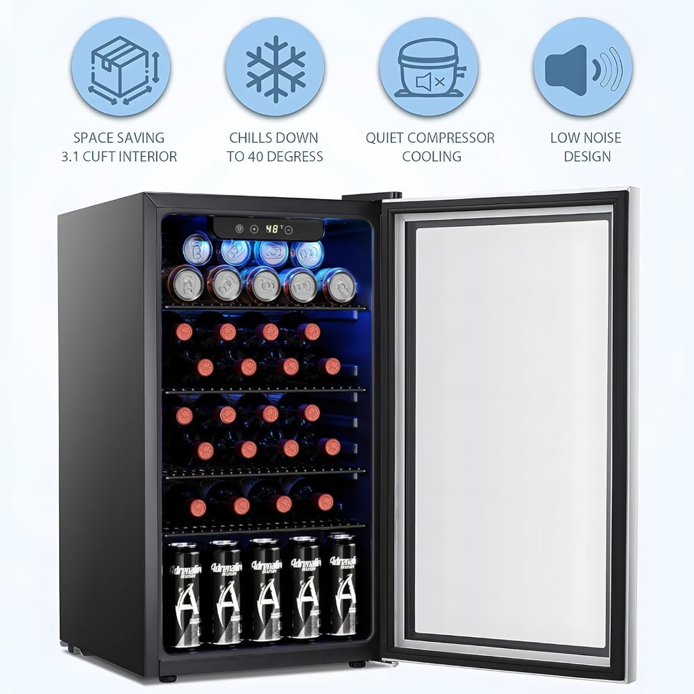 26 Bottle 130 Can Wine Cooler/ - Wine Beer Fridge Cabinet recensie en prijs