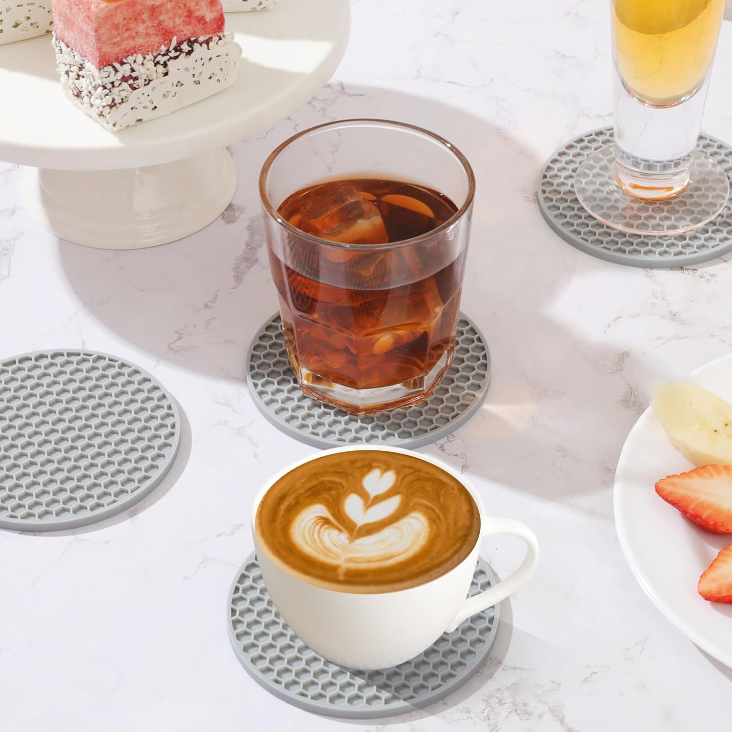 Silicone Coasters Set with Hol - Wine Beer And Liquor recensie en prijs
