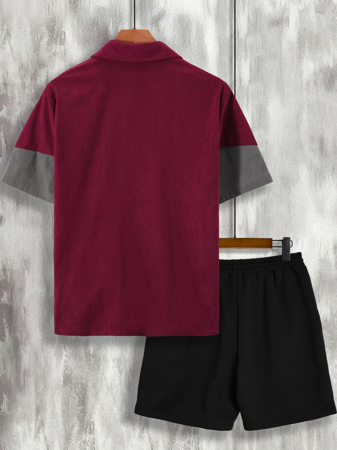 Men's Wine Red & Gray Color Bl - Wine & Beer Unlimited Spirits Photos recensie en prijs