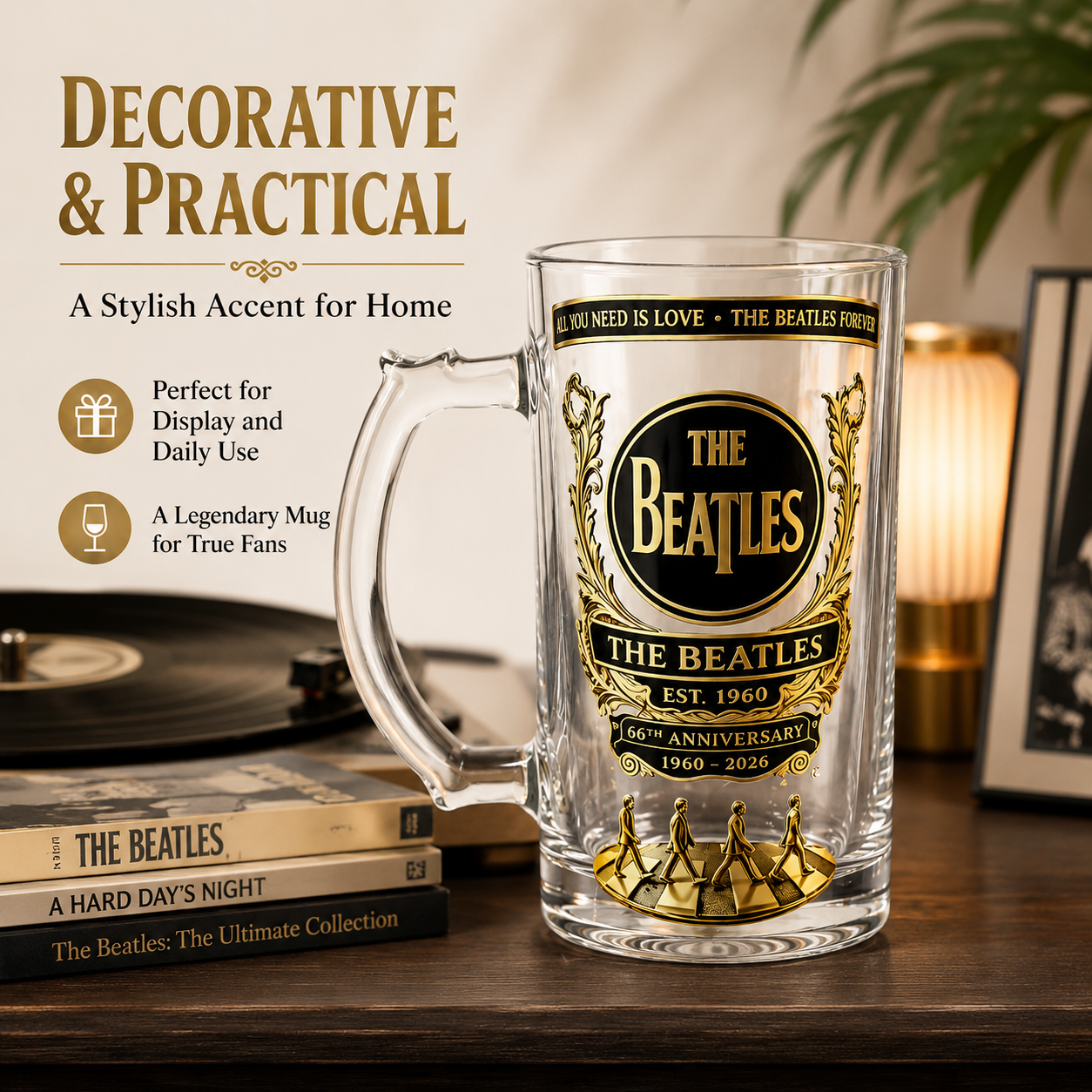 The Beatles 66th Anniversary G - Beer Mug Handled recensie en prijs