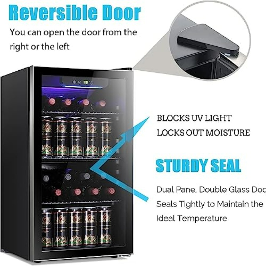 26 Bottle 130 Can Wine Cooler  - Wine Beer Fridge Cabinet recensie en prijs