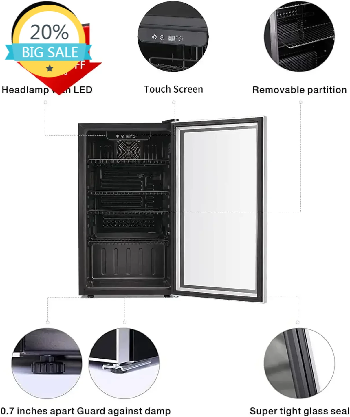 Bestseller26 Bottle 130 Can Wi - Wine Beer Fridge Cabinet recensie en prijs