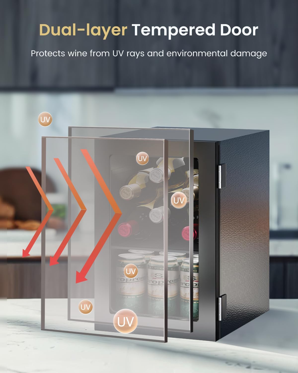 24 Can Mini Fridge with Digita - Wine Beer Images recensie en prijs