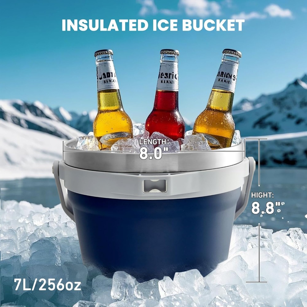 7L Vacuum Insulated Ice Bucket - Wine Beer Images recensie en prijs