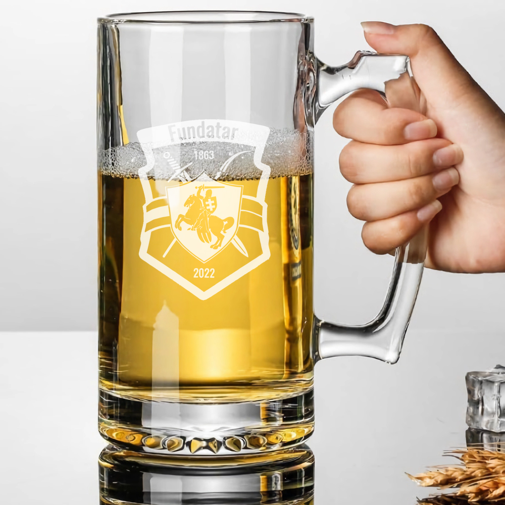 Personalized Beer Glass 500ml/ - Beer Mug Handled recensie en prijs