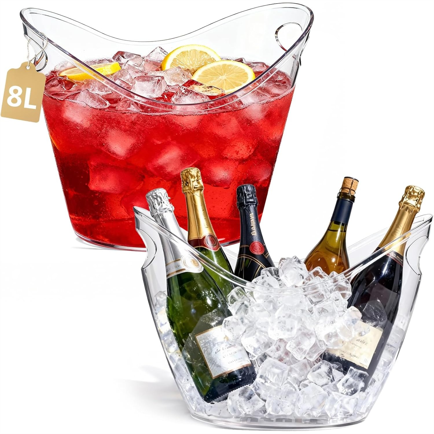 8L Clear Acrylic Ice Bucket fo - Wine Beer Images recensie en prijs