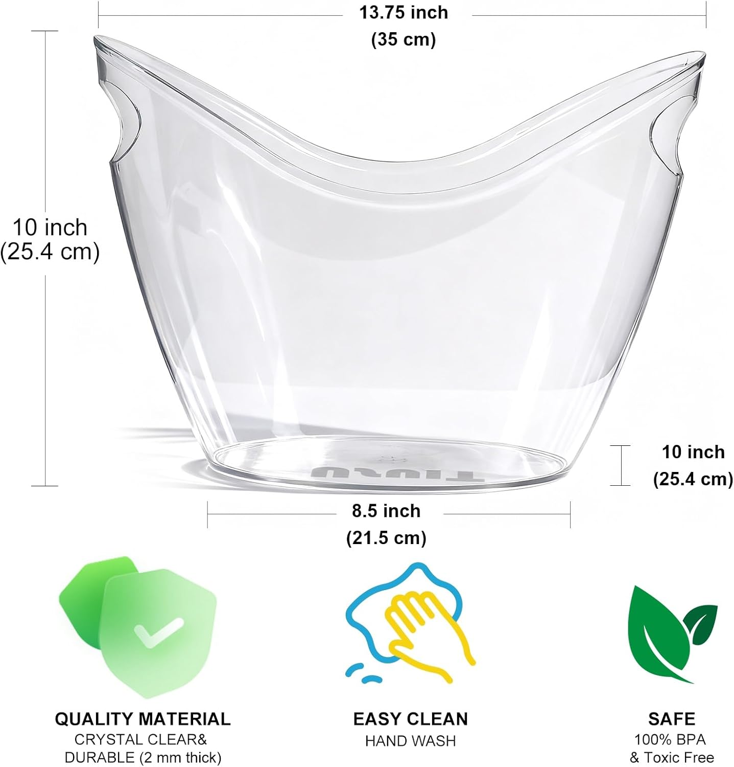 8L Clear Acrylic Ice Bucket fo - Wine Beer Images recensie en prijs