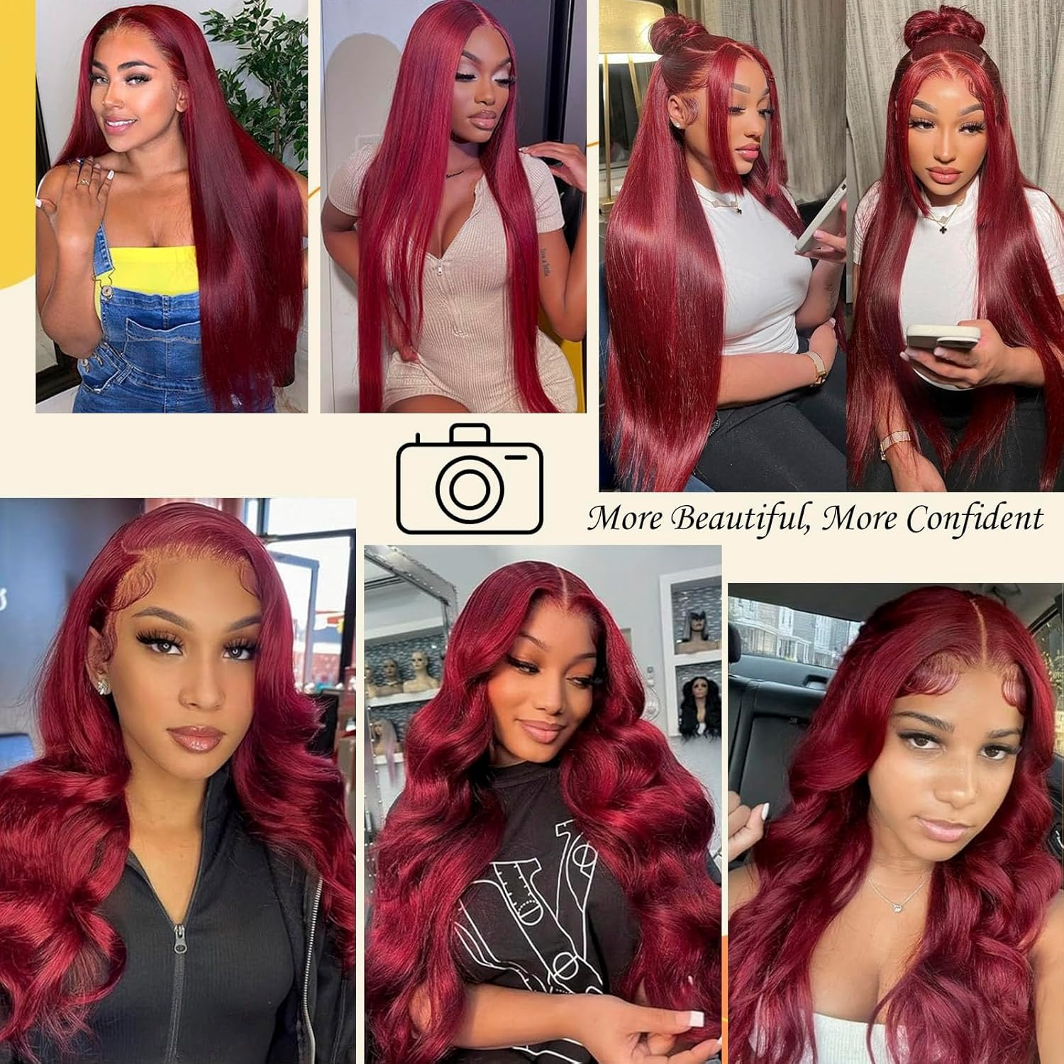 99j Burgundy Lace Front Wig Hu - Wine & Beer Unlimited Spirits Photos recensie en prijs